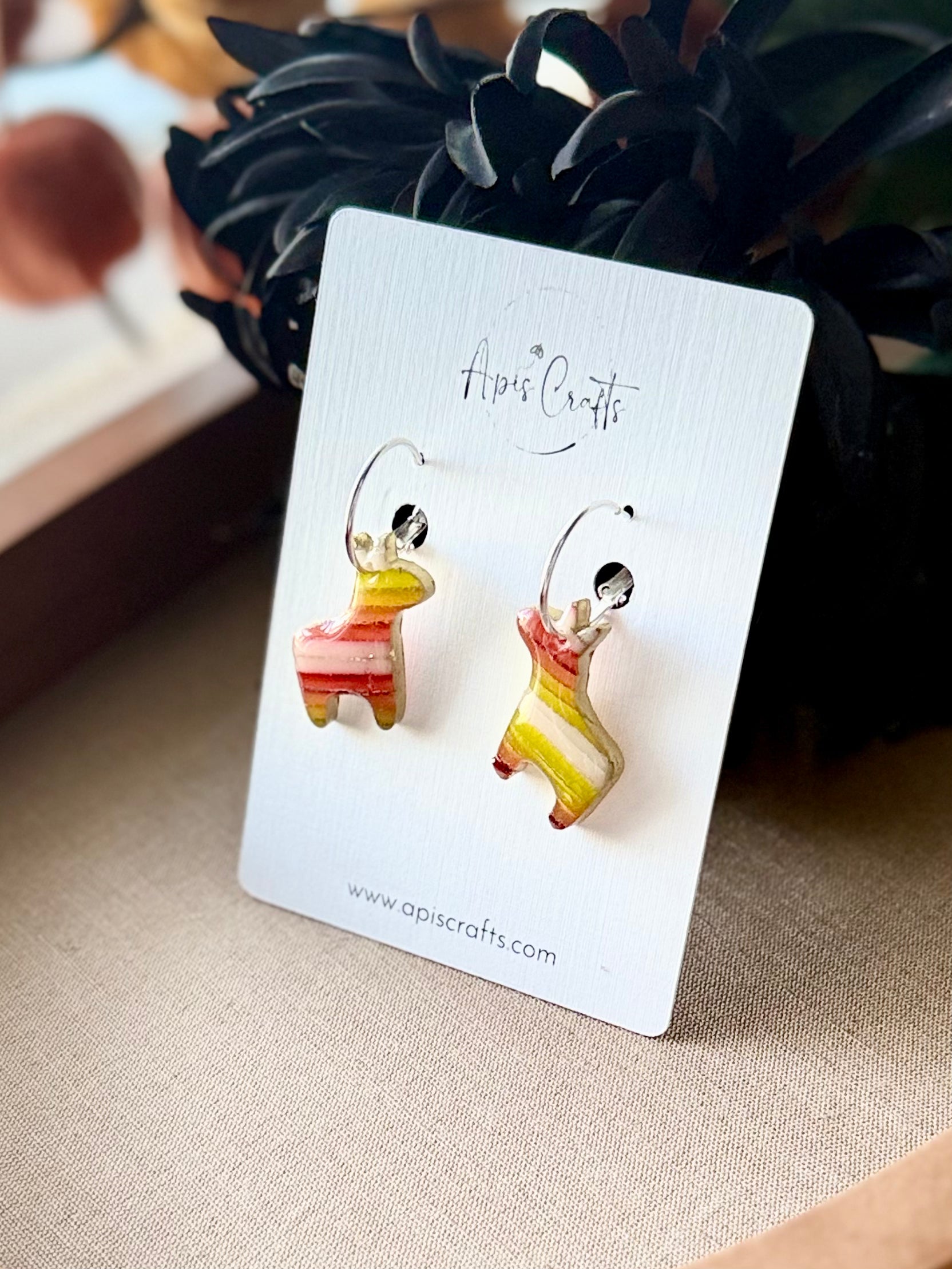 Burro Dangle Earrings - Maize