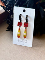 Teardrop Dangle Earrings - Maize