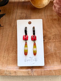 Teardrop Dangle Earrings - Maize
