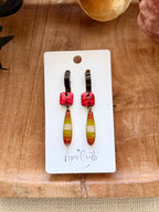 Teardrop Dangle Earrings - Maize