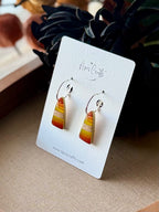 Pyramid Dangle Earrings - Maize