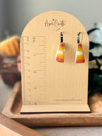 Pyramid Dangle Earrings - Maize
