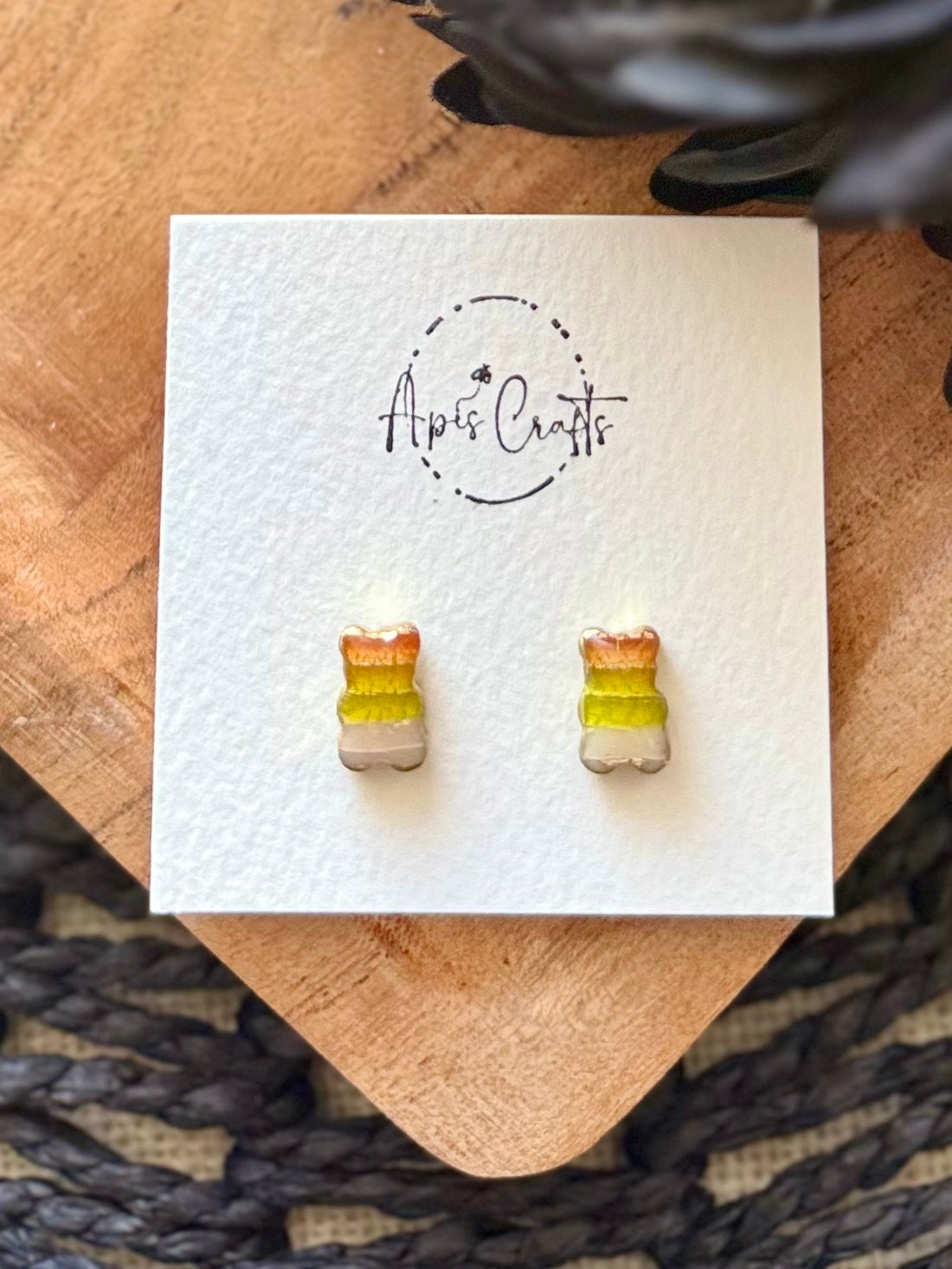Candy Bear Studs - Maize