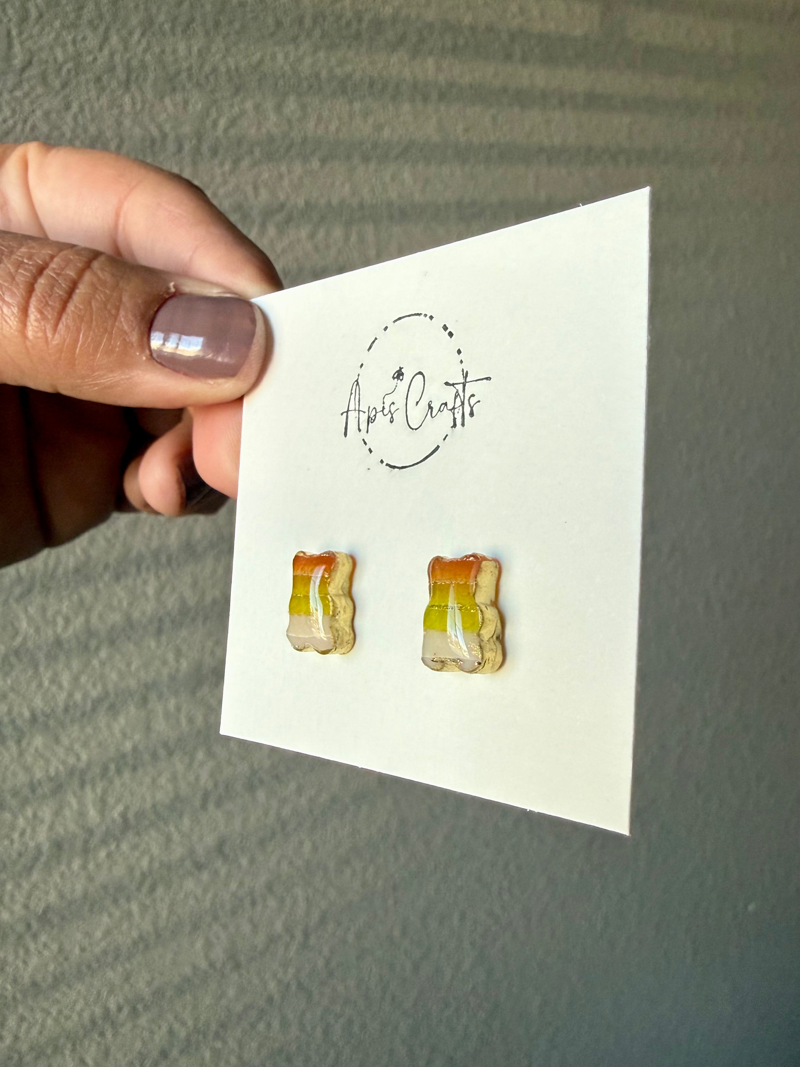 Candy Bear Studs - Maize