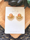 Sunburst Post Earrings - Maize